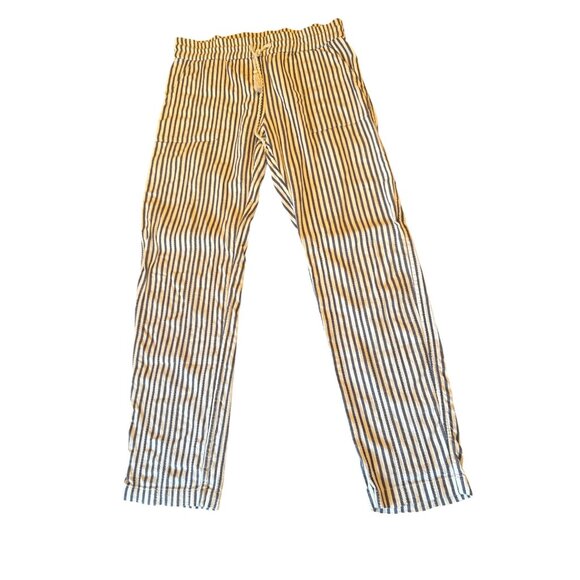 Tommy Bahama Blue White Cotton Striped Drawstring Pants XS Coastal Nautical - Picture 1 of 5